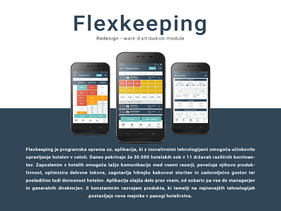 Flexkeeping App - Work Distribution Module app business demands clean client requirements design friendly hotels housekeeping memorable minimalistic persona reserch smart study ui user experience user interface usres needs ux work distribution module