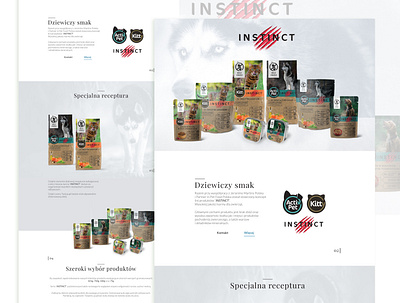INSTINCT branding branding design concept art design package design pet food typography ui ux webdesign