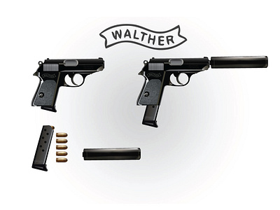 Walther PPK Vector graphic