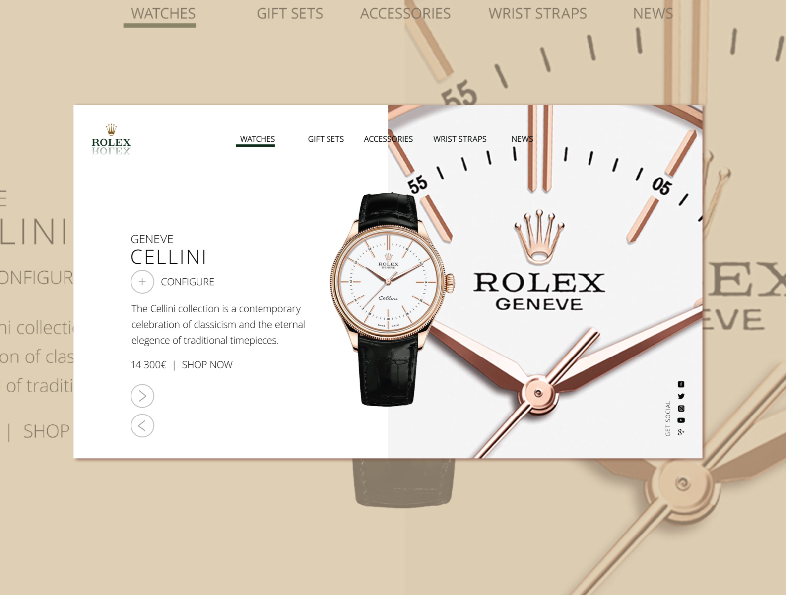 Rolex Concept web design by Adam Cwynar on Dribbble