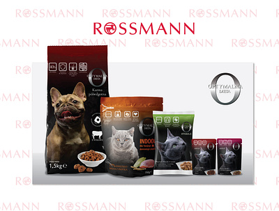 Rossmann Optymalna Dieta Comercial Product Design branding design package design pet food
