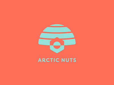 Arctic Nuts arctic bold diy handy hardware ice igloo logo negative space north pole outdoors tools typography