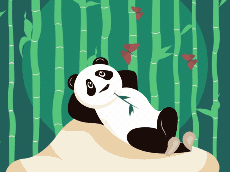 Panda 2d 2d animation 2d character aftereffects animal animation animationstudio design illustration motion motion graphics motiondesign motiongraphics panda rigging