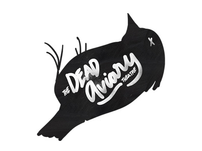 Logo Design - The Dead Aviary Theatre branding handwriting identity illustration logo typography