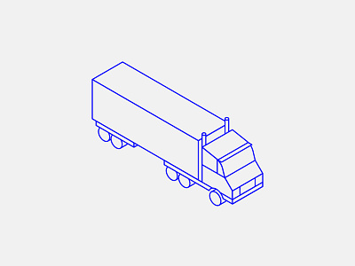 Delivery Truck blue corporate delivery delivery service illustration illustrations minimal minimalism truck trucking