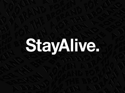 StayAlive Logo branding design logo minimal nonprofit organization text typography