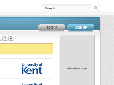Login or Sign up? (Full Preview) blue clean icon kent minimal red search student tip ui yellow