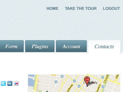 Navigation Tabs design layout tabs ui web