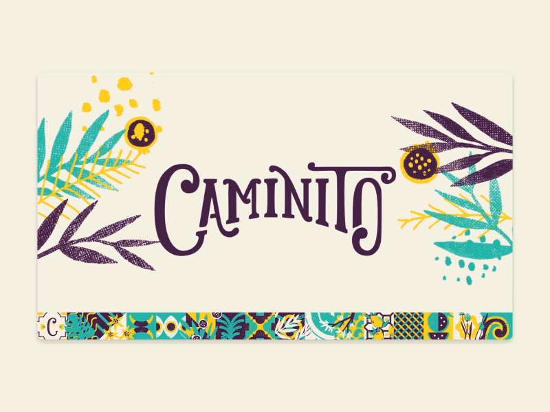 Caminito animation brand caminito latin logo motion tropic