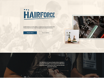 Hairdresser Website barber barber shop barbershop hair haircut hairforce hairstyle homepage homepage design homepagedesign web web design website website design