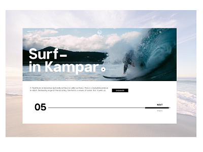 Surf in Kampar ocean surf ui ux website design