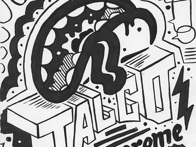 Talko SUPREME design illustration sketch tako talk type