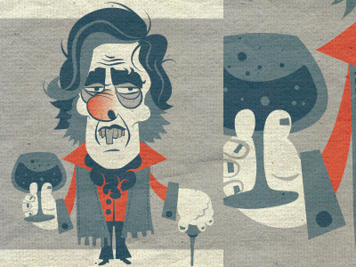 "F" is for "Montgomery Flange" abcs design illustration mighty boosh series