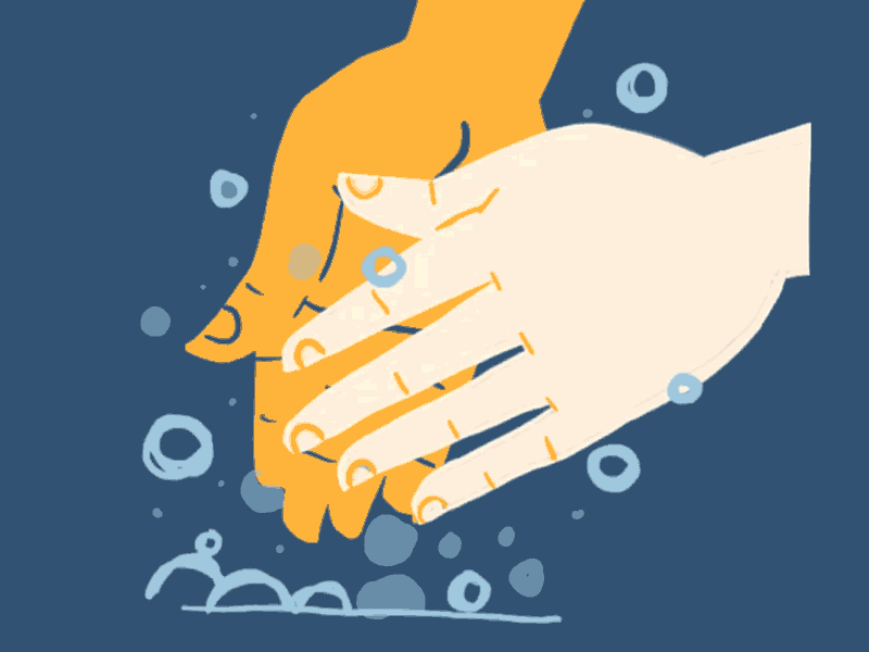 Wash Them Hands animation cel design hands illustration