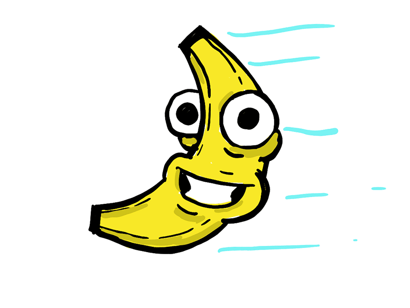 What could go wrong? banana cel animation celanimation design illustration