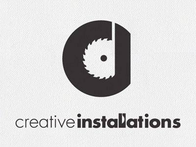 Creative Installations Logo design illustration logo type