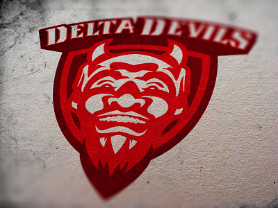 Delta Devils Rebrand design devil football logo mascot rebrand sports