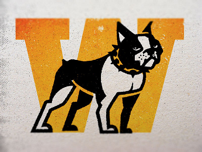 Wuff Wuff athletc branding college design dog illustration logo mascot sports terrier vintage
