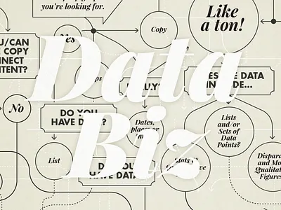 Data Biz bloh design flowchart header infographic type