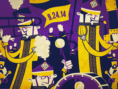 Marching Band Jazz Shirt band design football gameday illustration instruments sec t shirt