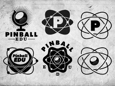 New Ideas identity logo mark pinball