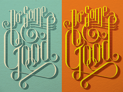 Do-Gooder 2015 custom design script texture type vintage