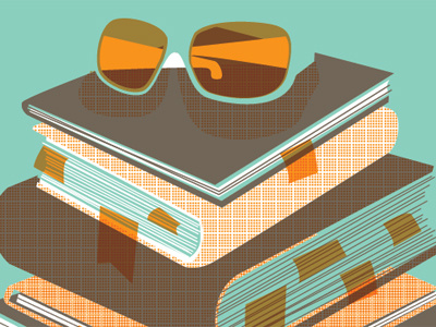 Concept Illustration books design illustration sunglasses