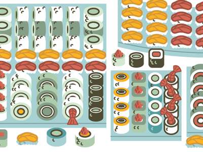 Sushi design illustration sushi