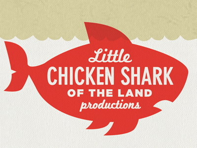 Little Chicken Shark of the Land design identity shark type