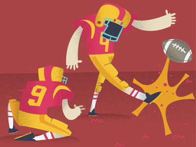 It's Up… book characters children design field goal football illustration kicker sport