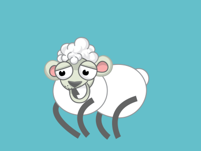 Counting Sheep after efefcts ainmation character cycle design illustration jump rig run sheep smile