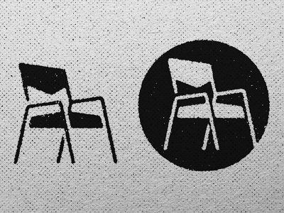 Chair study chair design identity illustrtion logo simple