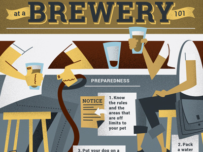 Brewery Etiquette brewery dog infographic leash
