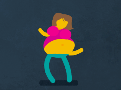 Spontaneous Pregnancy Dancing animation character dance design pregnant