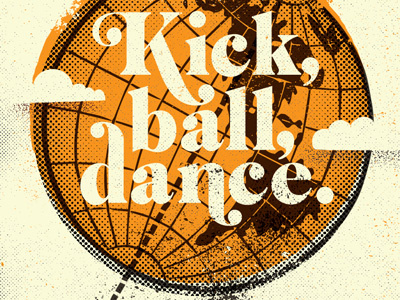 Simple Philosophy ball dance design illustration kick texture type vintage
