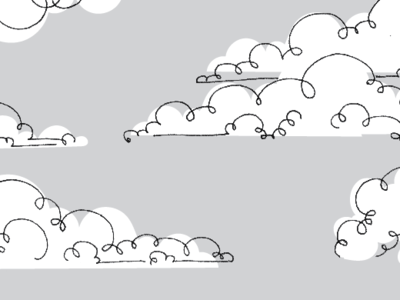 Clouds design illustration vintage