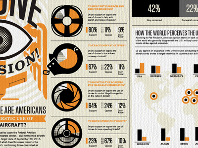 New Infographic design drone illustration info graphic statistic type