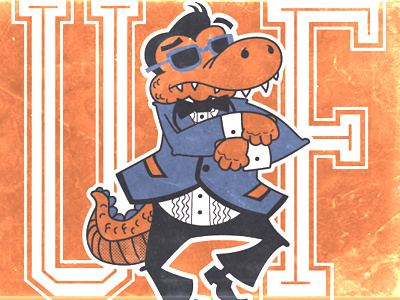 UF Gator Style design gangnam style gator illustration t shirt
