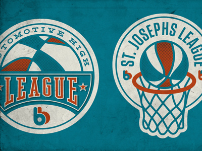 Retro Rivalry T aba basketball design inspired logo retro type