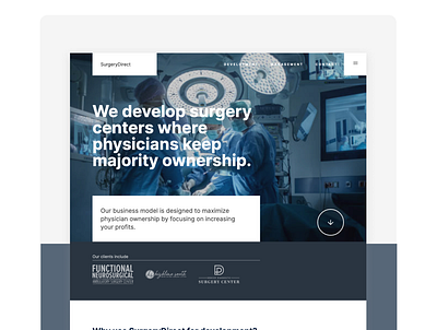 SurgeryDirect: Helping physicians design webflow