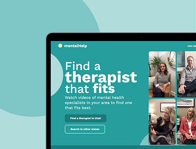 Mental Help: Making therapy easy branding design ui ux webflow
