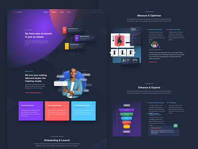 Stylitics.com Process Dark UI Page Layout