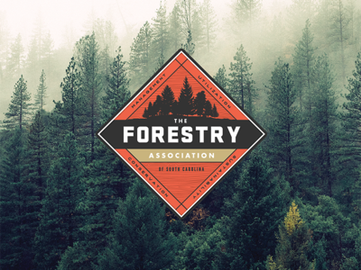 Forestry badge branding trees
