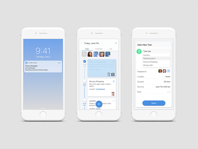 ChoreShare app design mobile app ui ui design ui ux design ux ux design