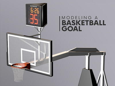 Basketball Goal Model 3d basketball cinema4d goal shot clock