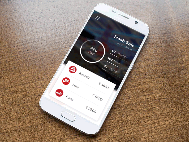 Lightning Deals App buy app micro interactions deals app android app