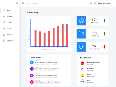 CRM - Dashboard crm dashboard uiux