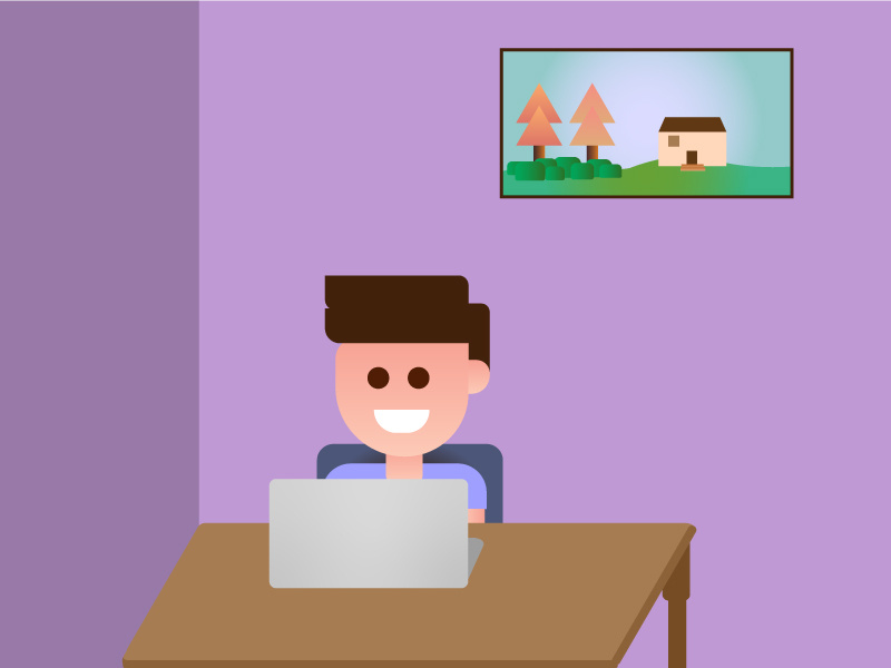 Office Illustration by Rakesh sridharan on Dribbble