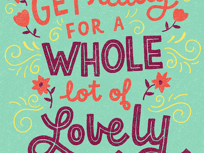 Get ready for a whole lot of lovely drawing flowers hand drawn lettering type