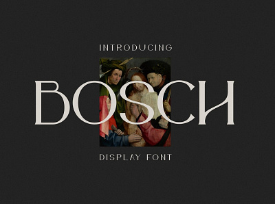 Bosch Display Font bosch branding display font elegant elegant font font font design fonts logo painter paintings